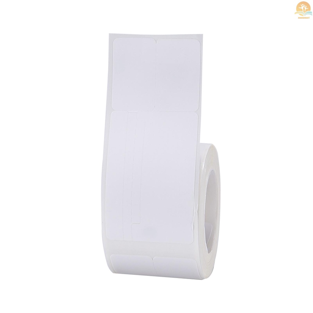 Niimbot Jewelry Label Paper Thermal Printing Paper Roll Price Label Paper Waterproof Oil-Proof Tear Resistant 30*25+45mm 100sheets/roll Compatible with B3S/B11/B21 Thermal Printer for Silver Ornaments Jade Article Tag Jewelry