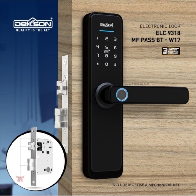 Electronic Lock Dekkson ELC 9318 MF W17 Digital Lock Smart Home Dekson
