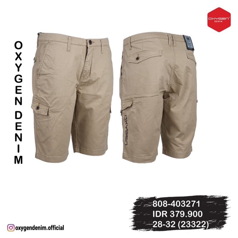 celana cargo pendek oxygen original new produk 379,900
