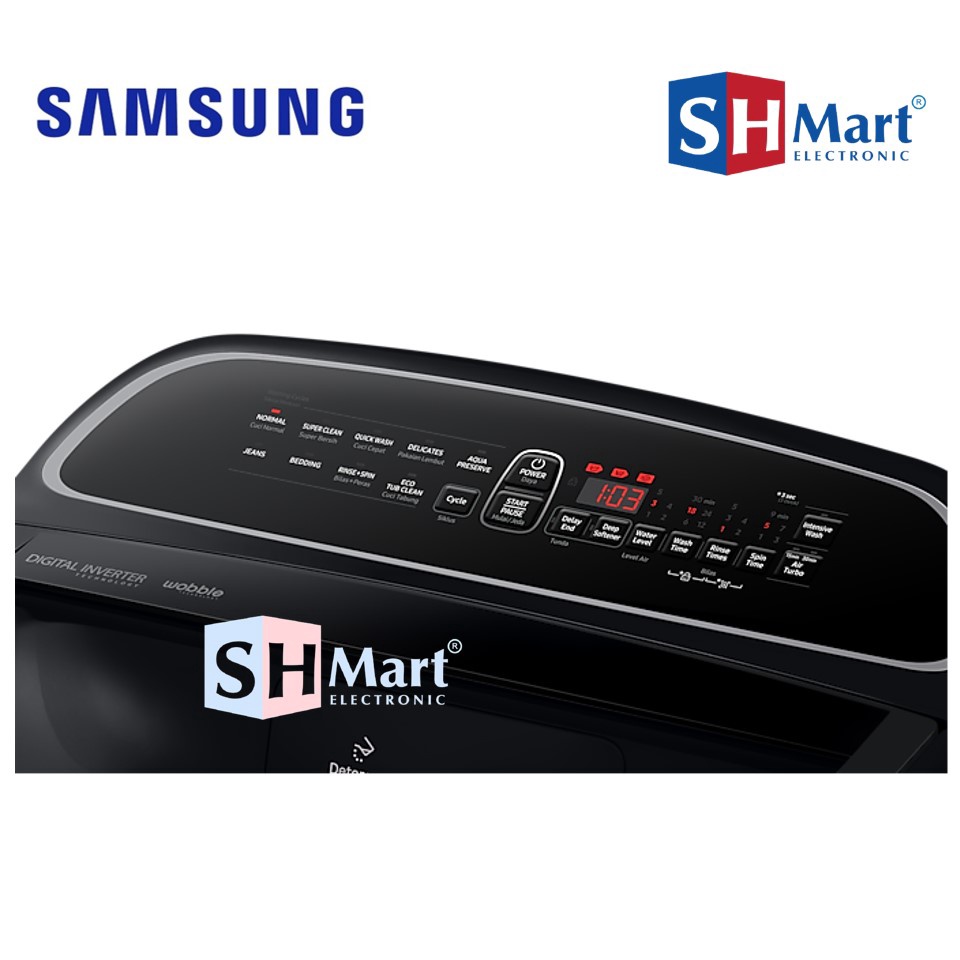 SAMSUNG MESIN CUCI TOP LOADING 13KG WA13T5260BV WOBBLE TECHNOLOGY WA13T (MEDAN)