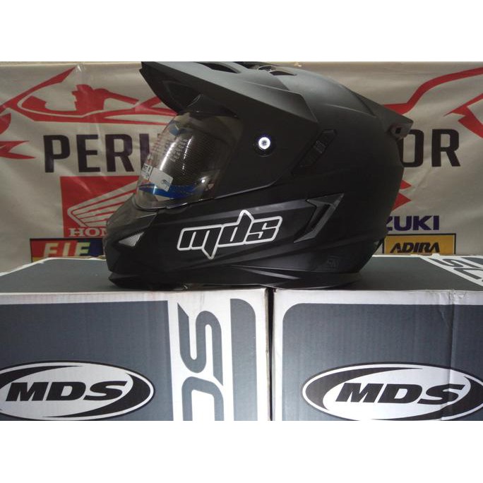 HELM Full Face MDS  SUPERMOTO SUPER PRO SOLID XL