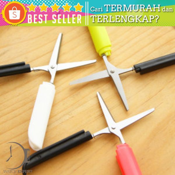 Portable Mini Stationery Office Stainless Steel - Deli Gunting Safety Scissors 0600 Mix Color