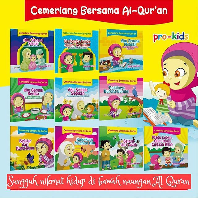 Seri Cemerlang Bersama Al Quran Komplit 10 Buku - Penerbit Pro Kids