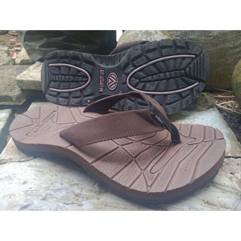 Sandal Jepit Outdoor Eiger001 Original Warna Coklat