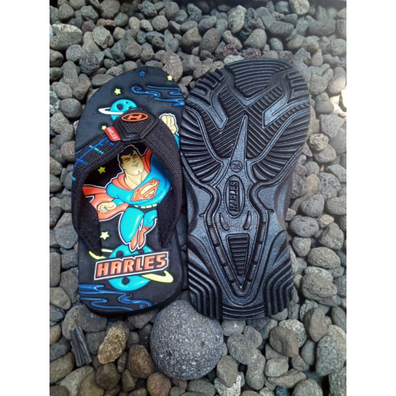 sandal anak Harles karakter Superman
