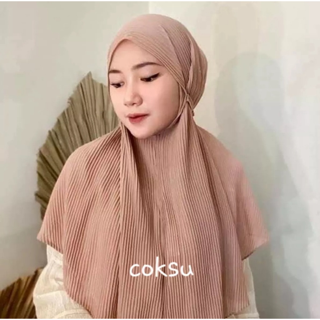 HIJAB BERGO MARYAM TALI FUUL PLISKET LIDI / HIJAB INSTAN TREND MASAKINI/ JILBAB BERGO MARYAM TALI FUUL PLISKET LIDI