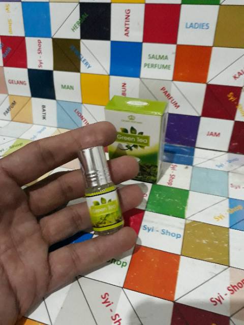 Parfum GREEN TEA Roll On Non Alkohol 3 ml DOBHA