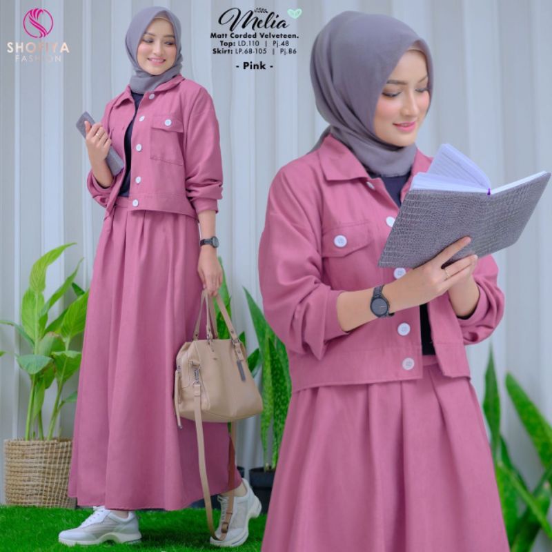 MELIA SET ORIGINAL BY SHOFIYA//SET MUSLIM WANITA