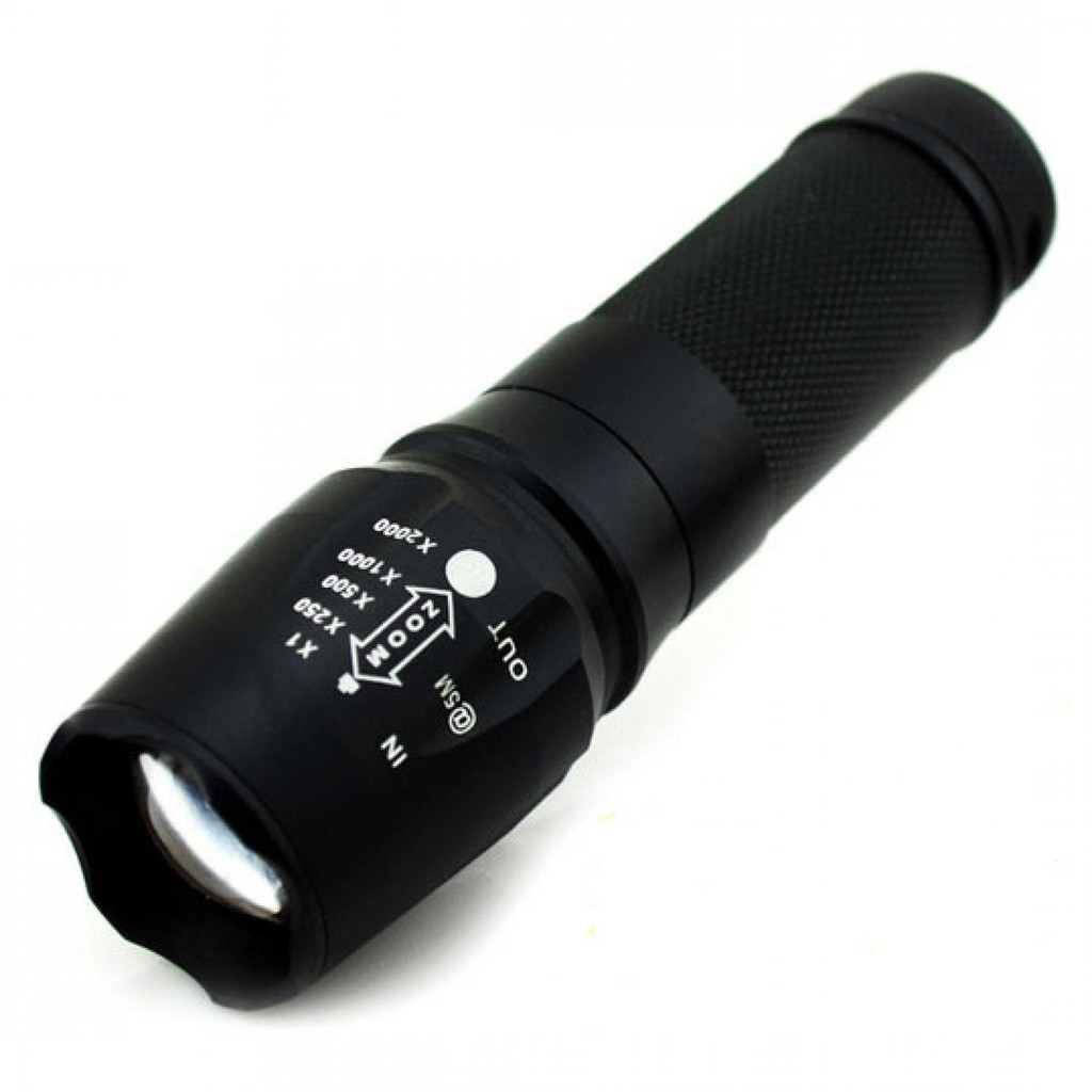 TaffLED Senter LED Cree XM-L T6 26650 5000 Lumens - E97 [Hitam]