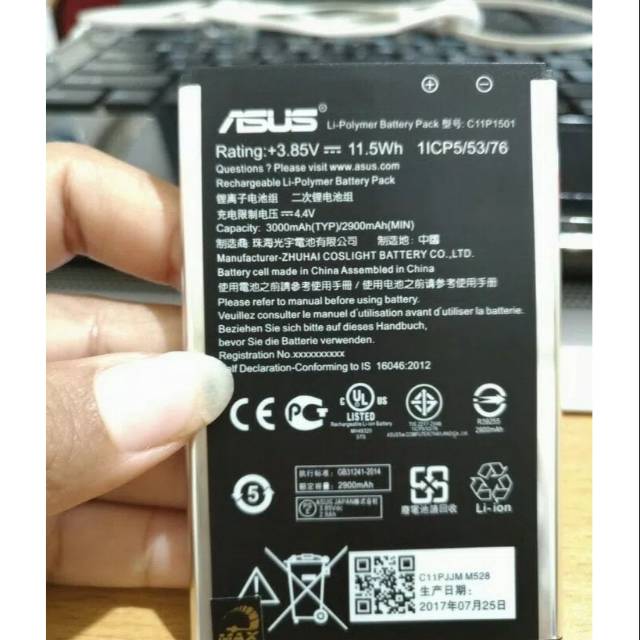 BATRE BATERAI ASUS ZENFONE 2 LASER / SELFIE 5.5 INCH ZE550KL ZD551KL ZE601KL ORIGINAL BATTERY ZEN 2