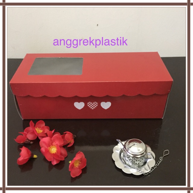 Dus Bolu Gulung Roll Tart 24 cm Merah