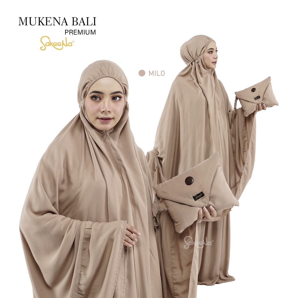Mukena Bali SakeeNa Premium Dewasa Jumbo Polos Murah