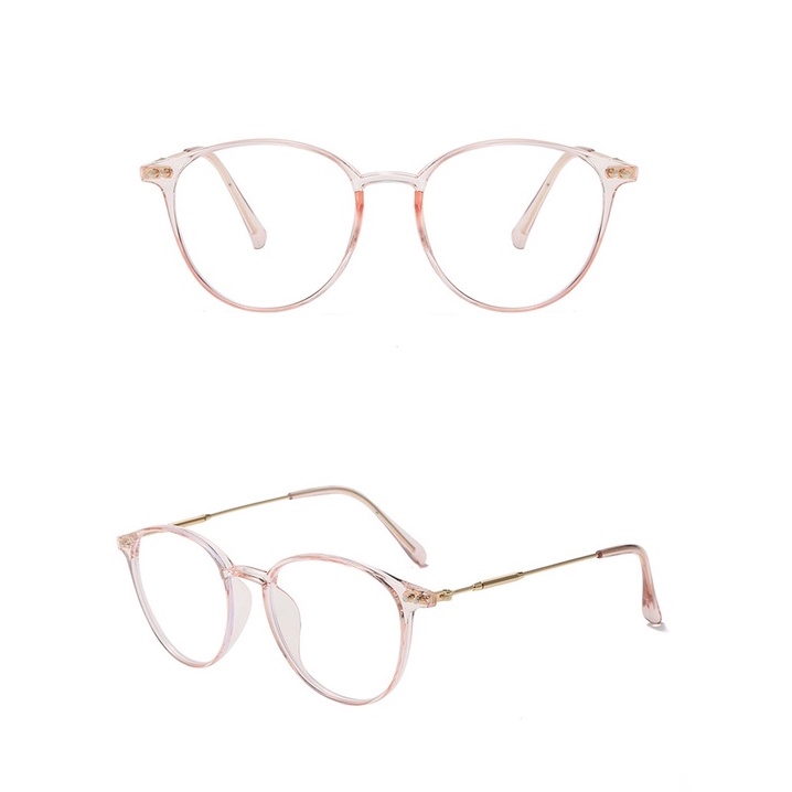 Kacamata Anti Blue Light Bingkai Bulat Untuk Wanita