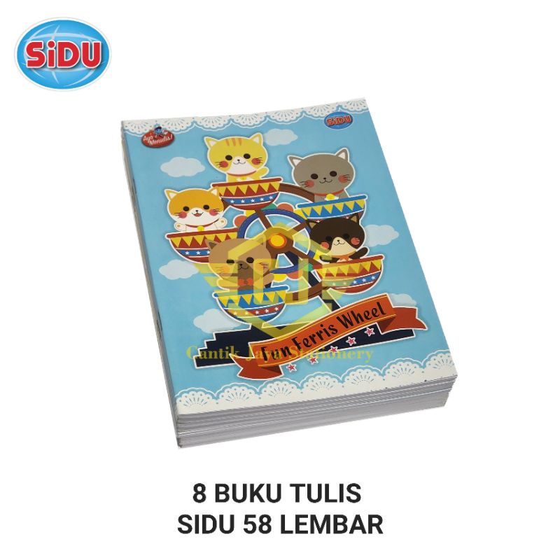 

(8 Buku) Buku Tulis SIDU 58 Lembar