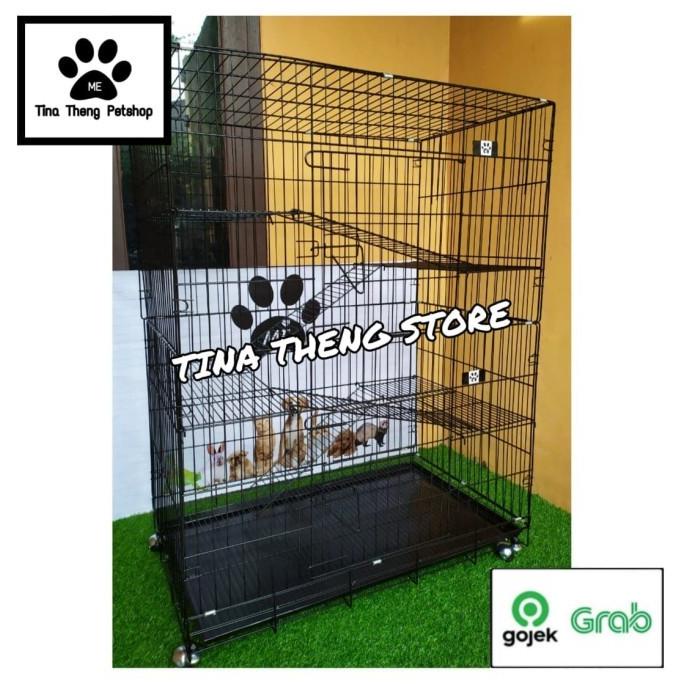 BANTING HARGA Kandang Kucing " KANDANG TINGKAT 4 JUMBO XXL 90x55x130cm "