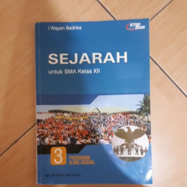 buku sejarah sma kelas 3 atau 12 erlangga ktsp2006 bekas atau second