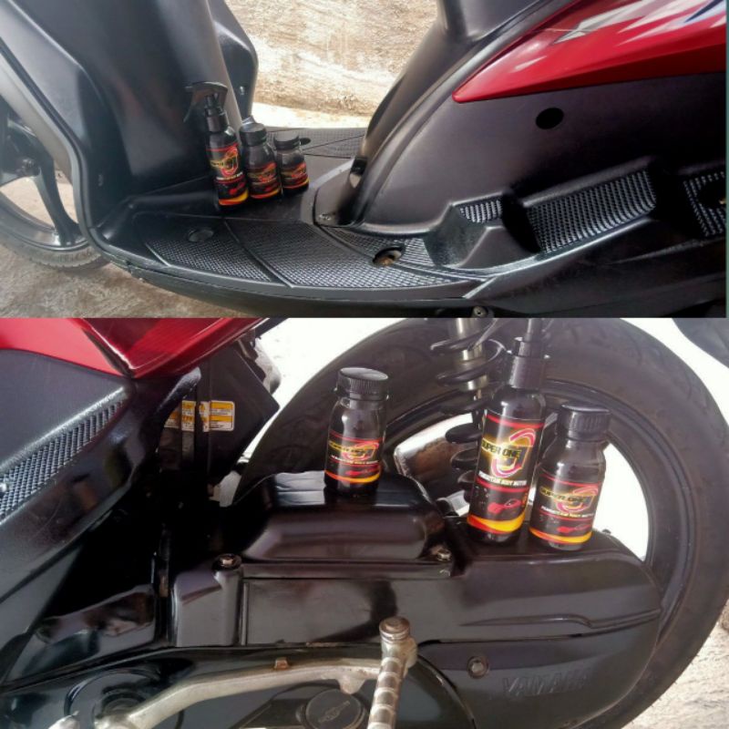 SUPER ONE PENGHITAM BODY MOTOR PERMANEN PENGKILAP DASHBOARD MOBIL 100 ML