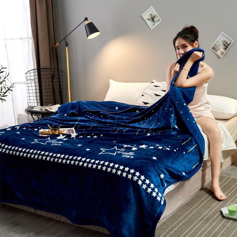 Selimut Bulu Halus 150x200 Motif Merah Dewasa Keren Terlaris Murah Asriyasashii Berkualitas-BINTANG BIRU