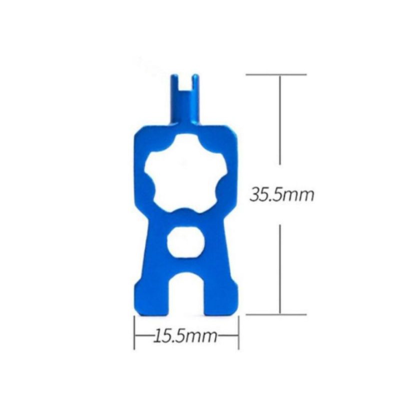 Risk Kunci Pentil kecil Presta Pentil Besar Sepeda Alat Kunci Pentil Sepeda Risk Tool Schrader Presta Valve 4 in 1