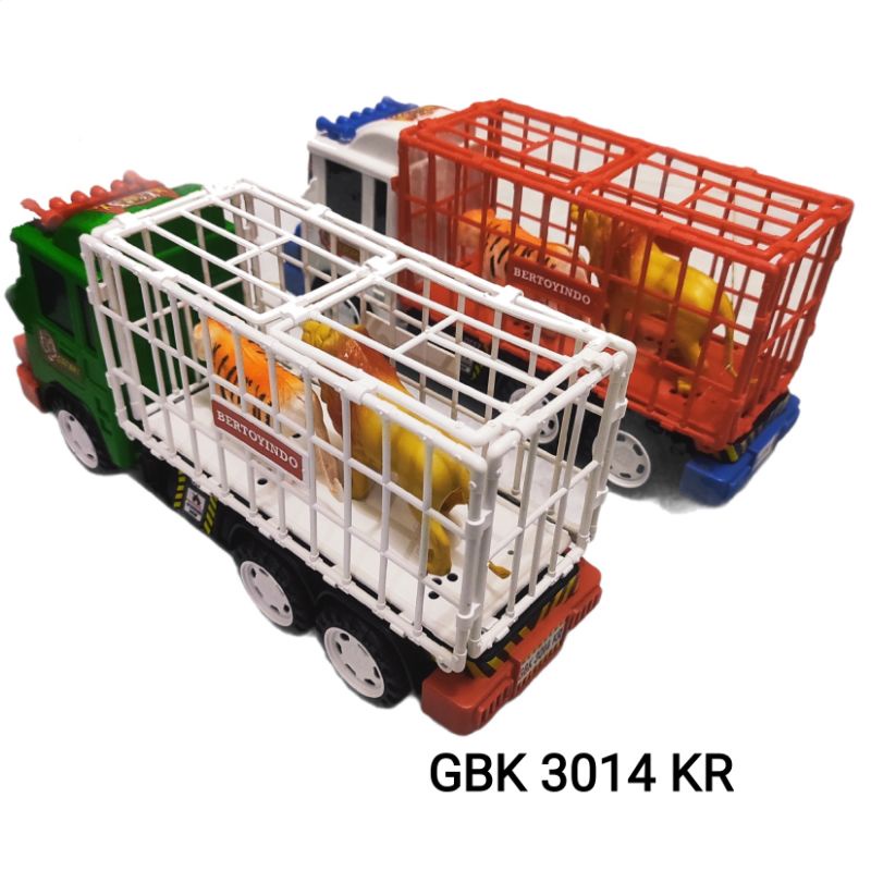 Mainan Anak Mobil Truck Hewan GBK 3014 KR Animal Truck Friction