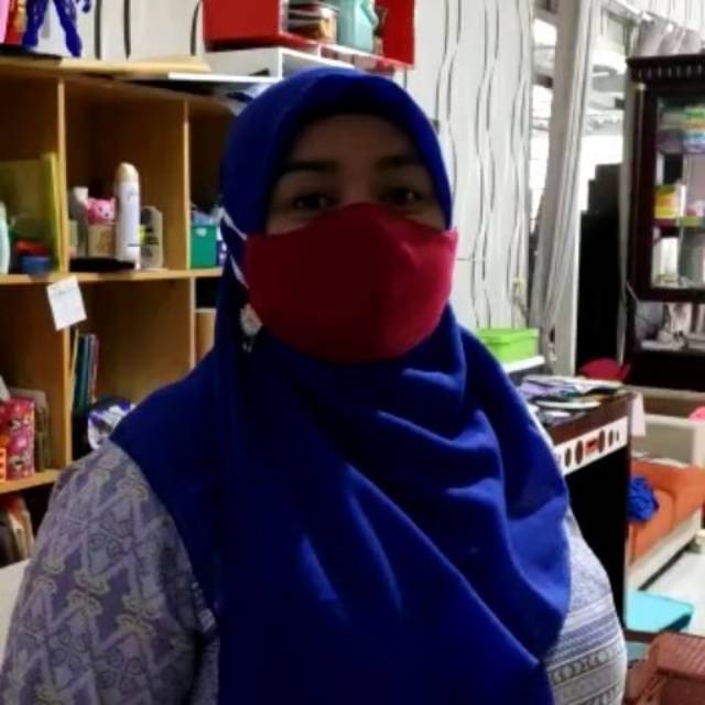 Masker murah bagus 3ply hijab isi 5