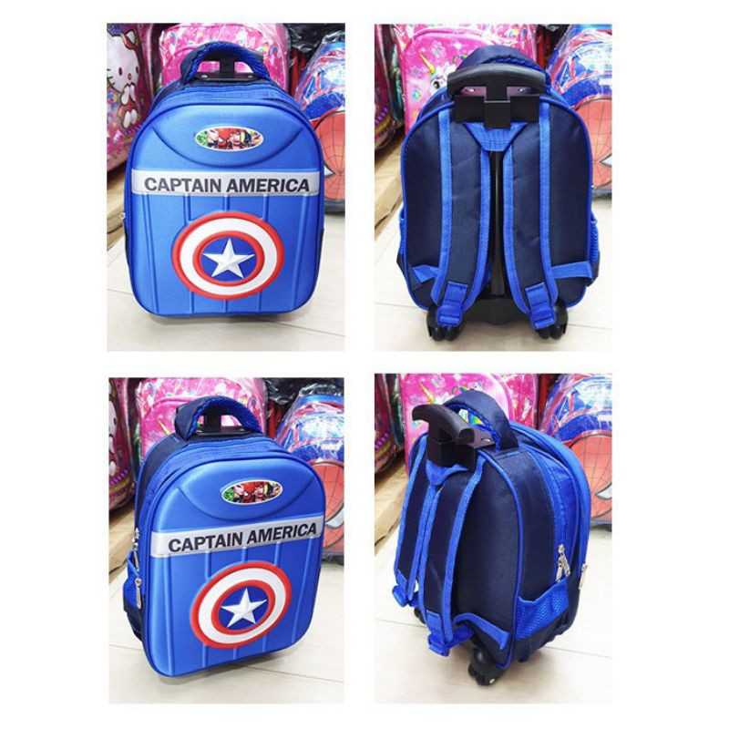 TAS TROLLEY TK/TAS ANK LAKI LAKI TROLLEY IMPORT/TAS RODA SPIDERMAN CAPTAIN AMERICA/TAS SEKOLAH TK