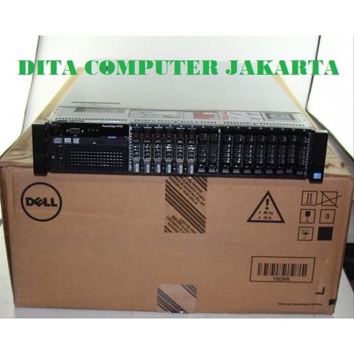JUAL Server DELL PowerEdge R720 128gb ram hdd sas 300gb X 6 LIKE NEW