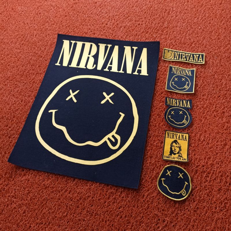 [ 1 PAKET ] BACKPATCH EMBLEM NIRVANA BEST QUALITY TERLARIS