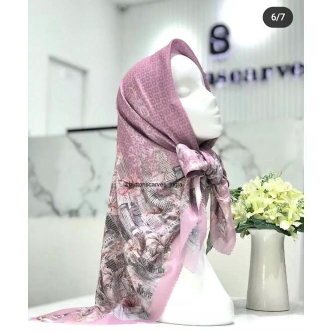 Preloved series malaya blush buttonscarves