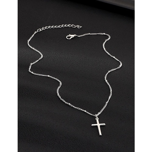 LRC Kalung Fashion Cross Alloy Necklace K01119