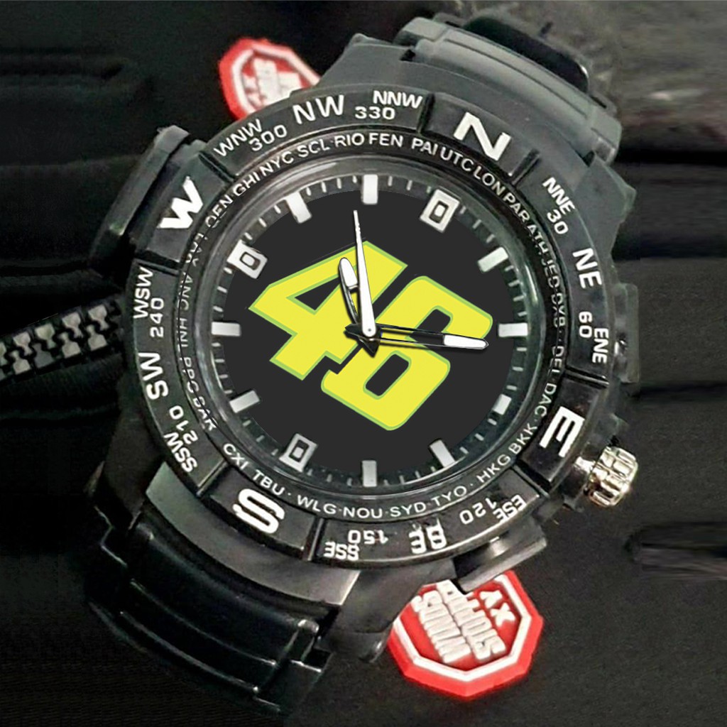 (EXCLUSIVE) Jam Tangan VALENTINO ROSSI 46 Sport Bagus