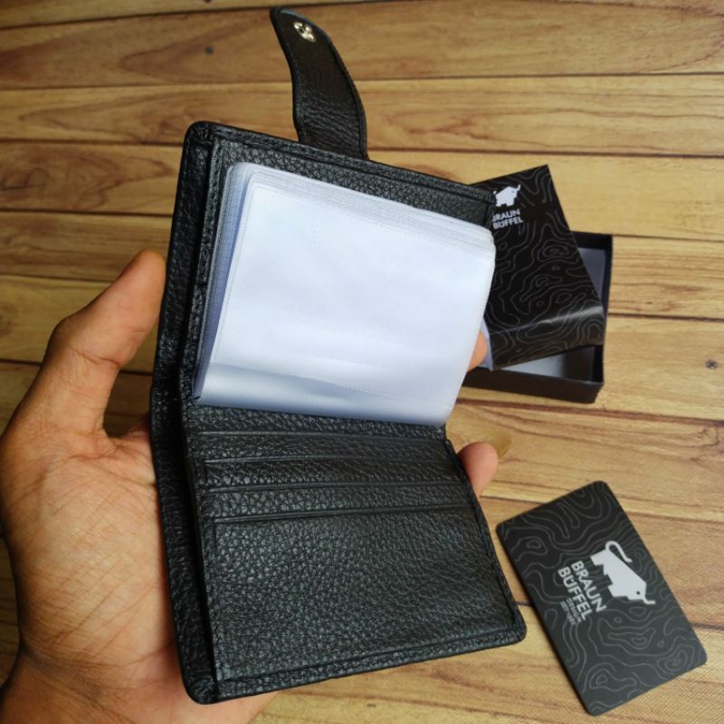 Dompet Kartu Atm 100%Asli KuLit Sapi/Dompet kancing Kartu Kredit