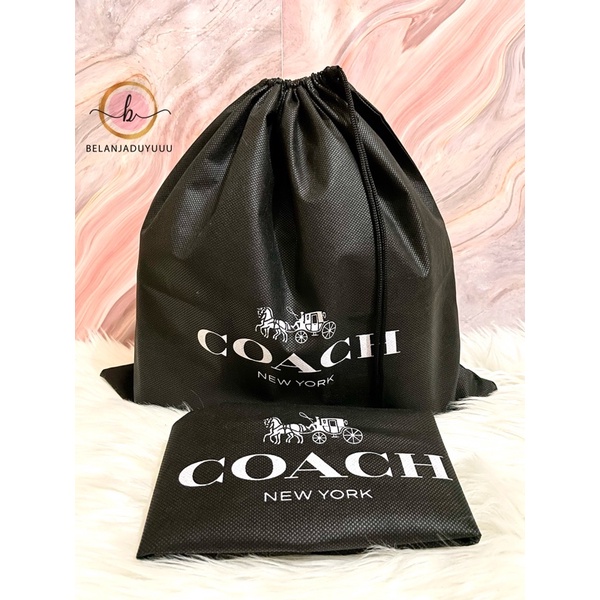 DUSTBAG COACH Hitam Sarung Tas Pelindung Debu Dustbag Branded