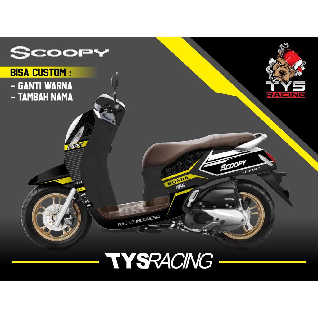 DECAL SCOOPY NEW 2021 MOTIF RACING