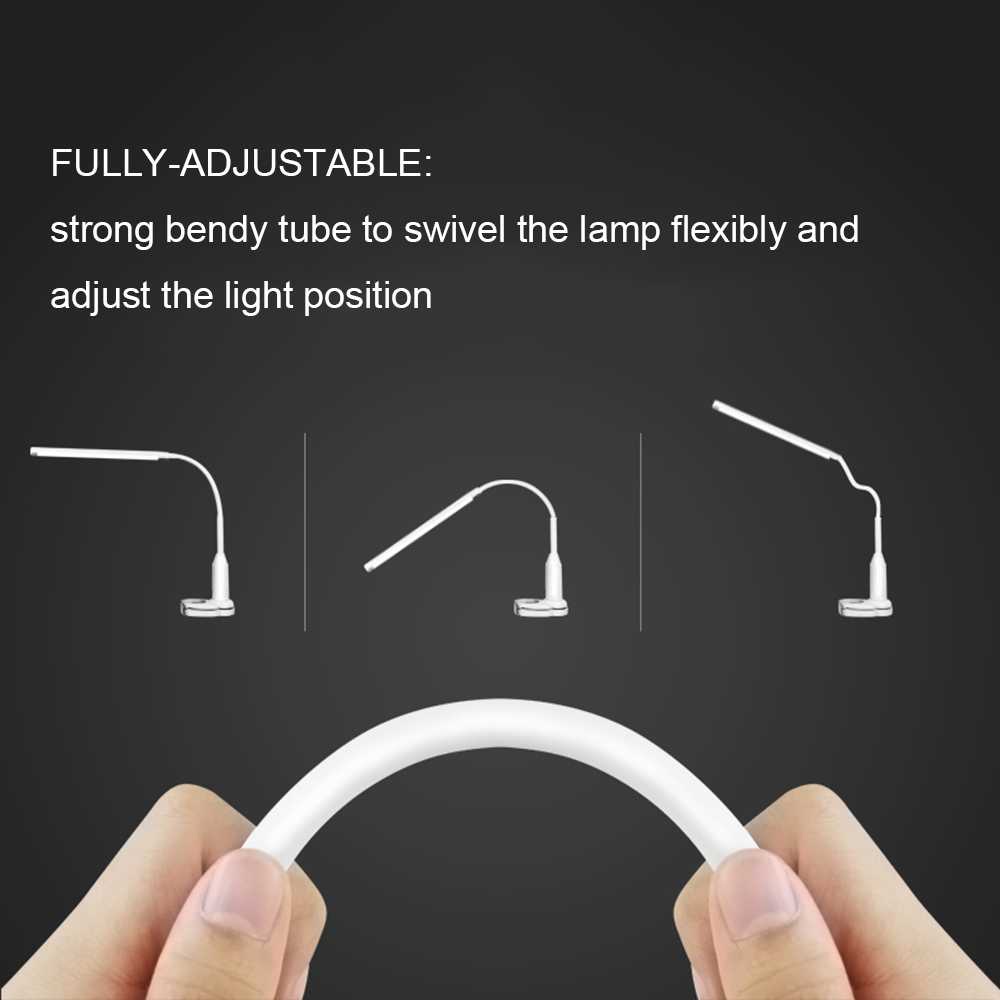 Lampu Meja LED Eye Protection Desk Lamp Clip 24 LED 5W / Lampu Kerja Tidur LED / Lampu Belajar Anak LED Rechargeable USB Listrik Aesthetic Karakter Super Terang / Lampu Meja Belajar Jepit Hias Anak Rechargeable Cas Ulang Lucu / Lampu Baca Buku USB Portabl