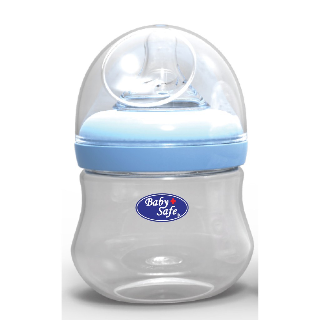 Baby Safe Wide Neck Bottle Milk Flow System 0m+ 125ml WN001