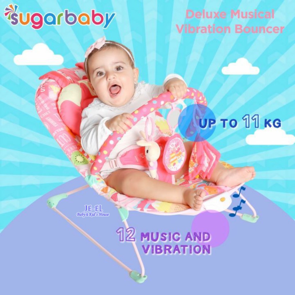 Sugar Baby Deluxe Musical Vibration Bouncer 1 Recline / Bouncer Sugar Baby 1 Recline