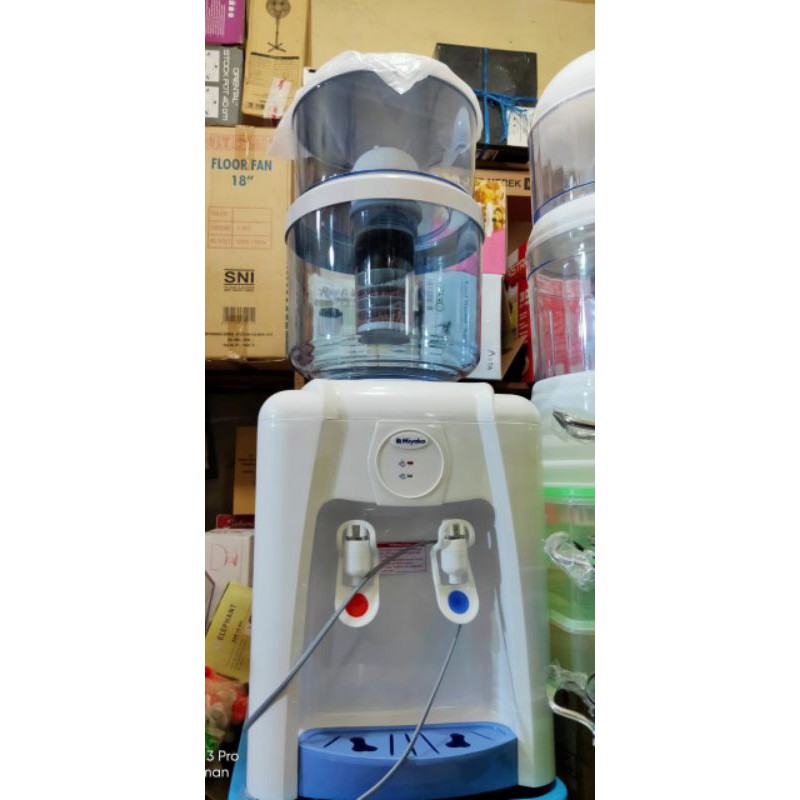 (2kg) dispenser water purifier 18ltr | bio energy mineral pot | galon + penyaring air keran