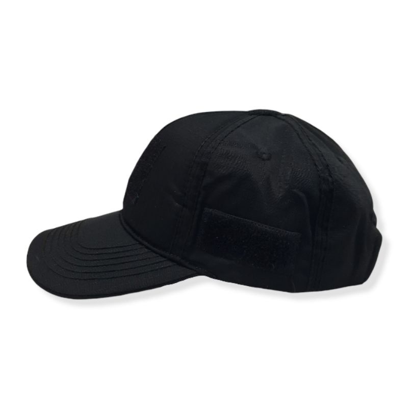 Topi Doblmesh / Tactical / Jalames Polos Hitam Non Velcro