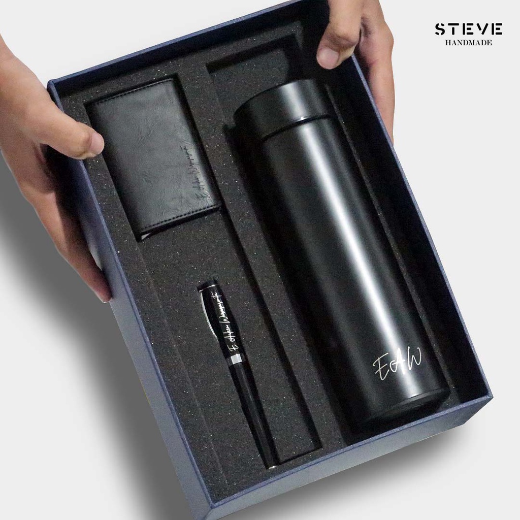 

Gift Set Trendy Set C Tumbler Name Card Holder Steve Handmade