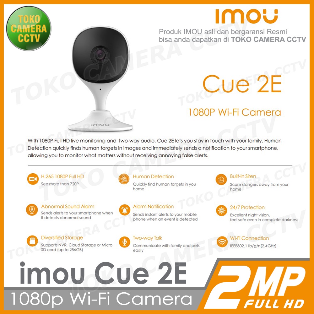 IMOU CUE 2e 1080p CCTV WIFI KAMERA IP CAMERA WIRELESS IMOU CUE 2