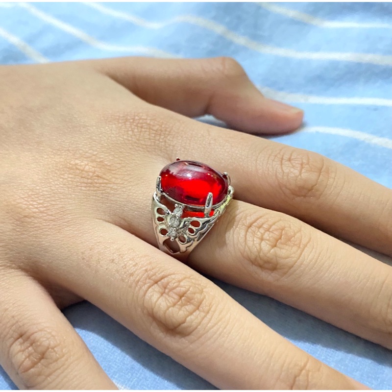 Cincin wanita / cincin / lapis emas / yaxiya / xuping / cincin batu