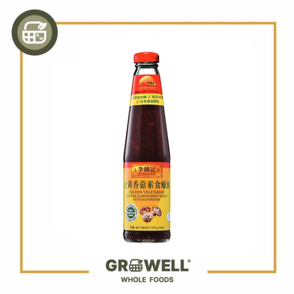 

LEE KUM KEE OYSTER SAUCE GOLDEN VEG WITH MUSHROOM 510GR