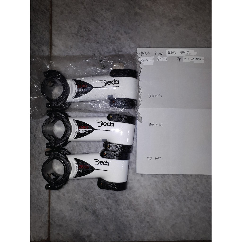 DEDA Stem ZERO NERO Alloy | ZERO NERO CARBON | Original DEDA