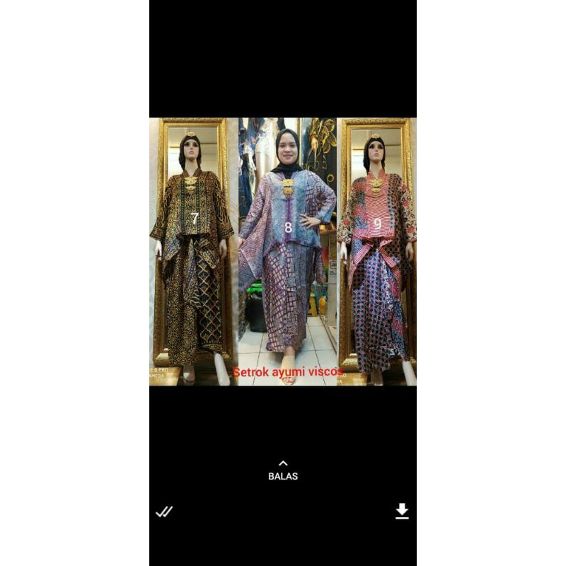 kebaya batik viscose