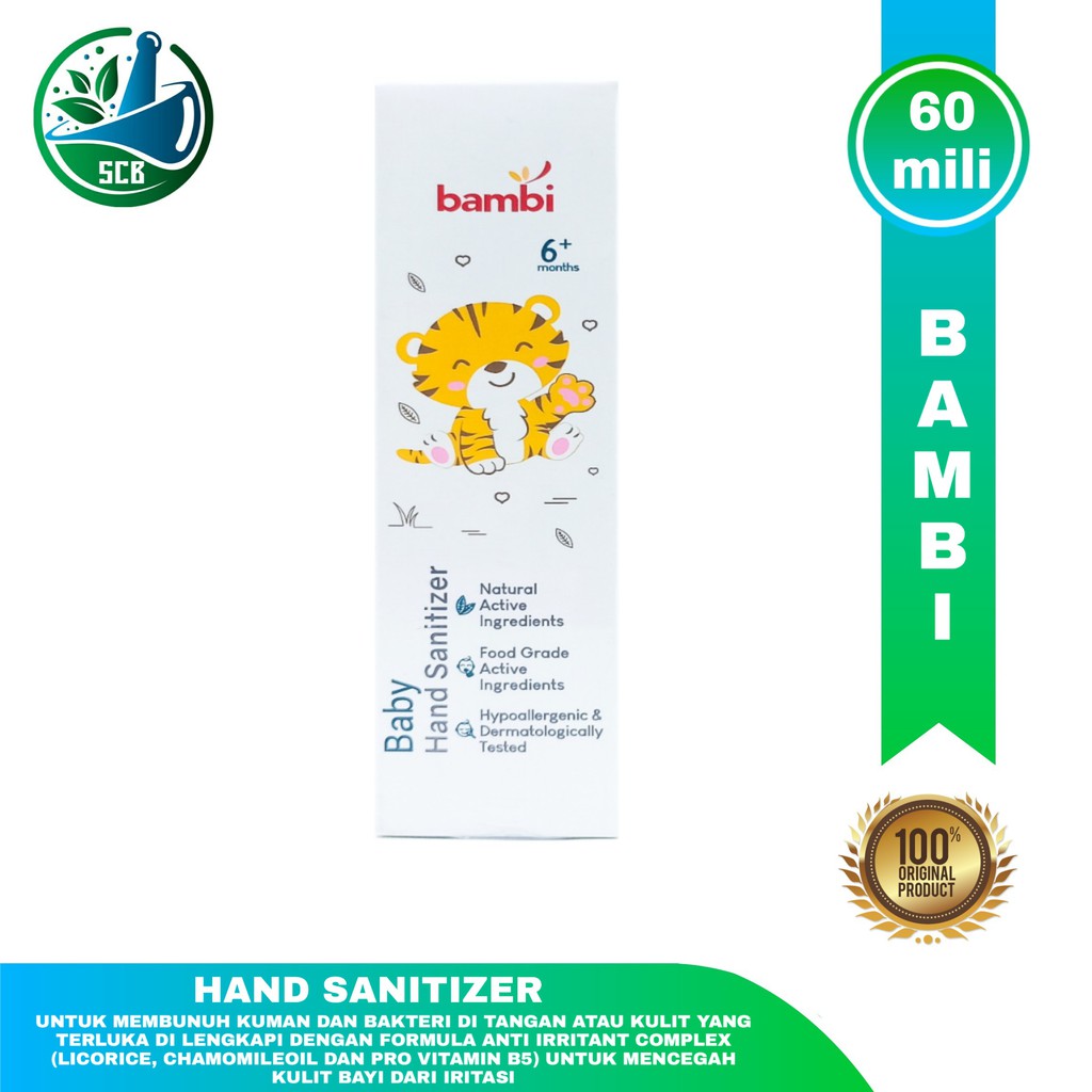 Bambi Hand Sanitizer 60 ml / Bambi Baby Hand Sanitizer