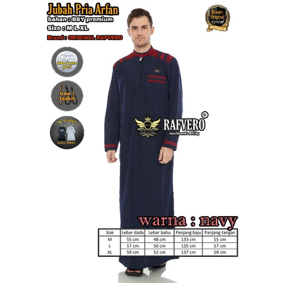 Jubah Pria Arfan Original - Jubah Pria termurah - Jubah Pria Bisa COD - Jubah Pria Terbaru