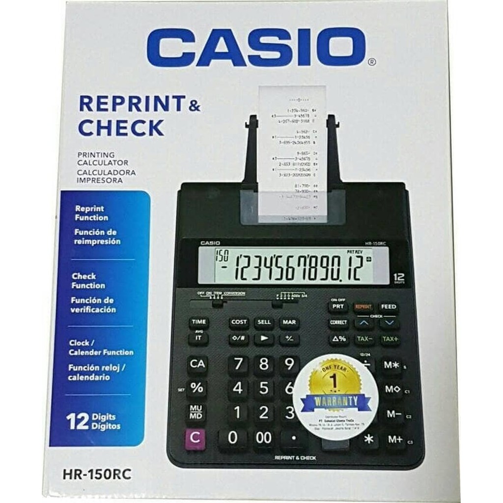 

CASIO HR 150RC KALKULATOR PRINT STRUK