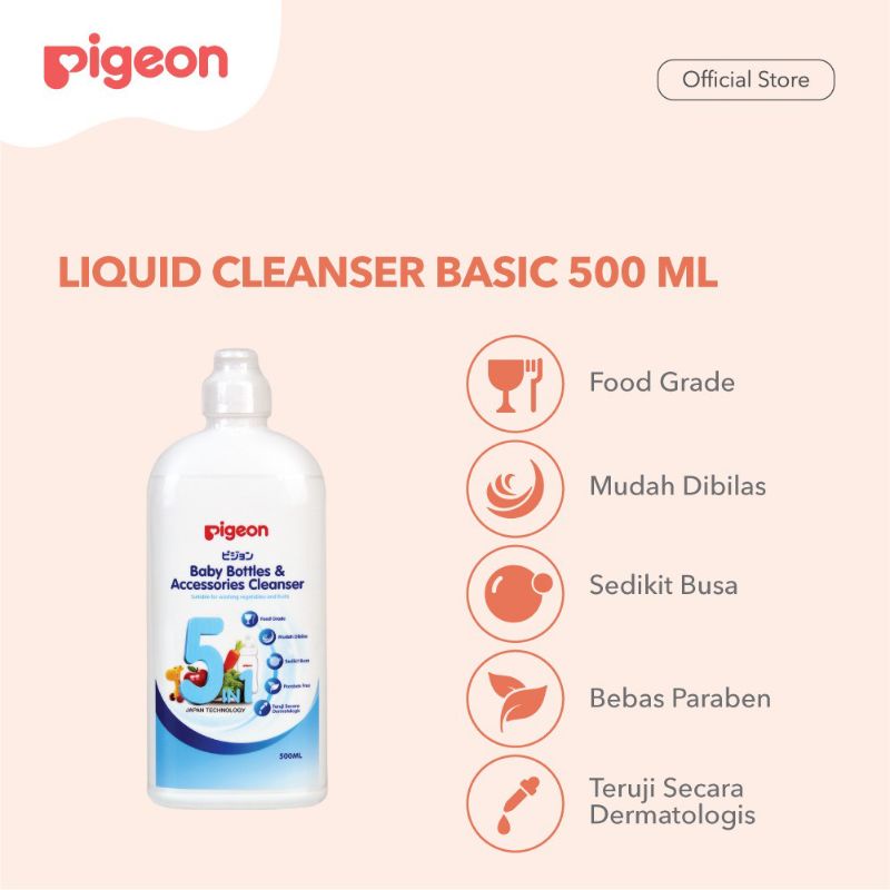 PIGEON Paket Hemat Botol Wide Neck PPWN 160ml + Brush + Cleanser + Wipes Pure Water Tas Bening