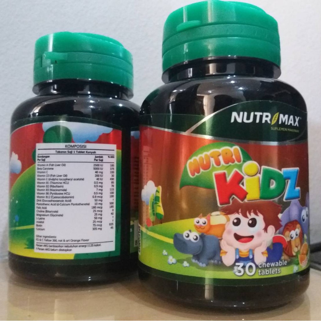 Nutrimax Nutri Kidz 30tab - Multivitamin NutriKidz Chewable